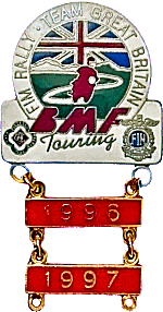 FIM Rallye motorcycle rally badge from Jean-Francois Helias