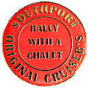Rally With A Chalet motorcycle rally badge from Jean-Francois Helias