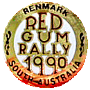 Red Gum motorcycle rally badge from Jean-Francois Helias