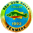 Red Gum motorcycle rally badge from Jean-Francois Helias