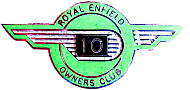 Royal Enfield motorcycle club badge from Jean-Francois Helias