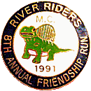River Riders MC Friendship Run motorcycle run badge from Jean-Francois Helias