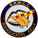 Rocksuckers motorcycle rally badge from Jean-Francois Helias