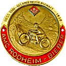Rodheim Bieber motorcycle rally badge from Jean-Francois Helias