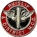 Ruislip & DMCC motorcycle club badge from Jean-Francois Helias
