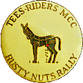 Rusty Nuts motorcycle rally badge from Jean-Francois Helias
