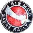 Sabre motorcycle rally badge from Terry Reynolds