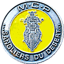 Sangliers du Desert motorcycle rally badge from Jean-Francois Helias