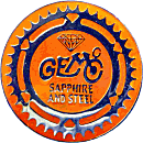 Sapphire and Steel motorcycle rally badge from Jean-Francois Helias