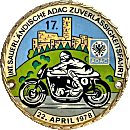 Sauerländische Zuverlässigkeitsfahrt motorcycle rally badge from Jean-Francois Helias