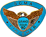 SCMA Grand Tour motorcycle run badge from Jean-Francois Helias