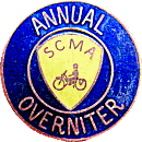 SCMA Overniter motorcycle run badge from Jean-Francois Helias