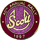 Scott motorcycle rally badge from Jean-Francois Helias