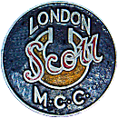 Scott London MCC motorcycle club badge from Jean-Francois Helias
