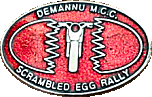 Scrambled Egg motorcycle rally badge
