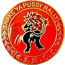Shake Ya Pussy motorcycle rally badge from Jean-Francois Helias