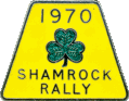 Shamrock motorcycle rally badge from Ben Crossley