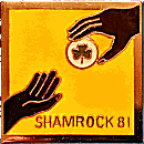 Shamrock motorcycle rally badge from Jean-Francois Helias