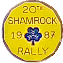 Shamrock motorcycle rally badge from Jean-Francois Helias