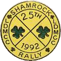 Shamrock motorcycle rally badge from Jan Heiland