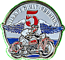 Silent Gray Fellows motorcycle rally badge from Jean-Francois Helias