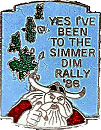 Simmer Dim motorcycle rally badge from Phil Drackley