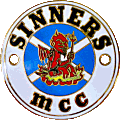 Sinners MCC motorcycle club badge from Jean-Francois Helias