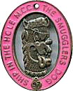 Smugglers Dog motorcycle rally badge from Dave Honneyman