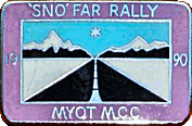 Sno Far motorcycle rally badge from Tony Graves