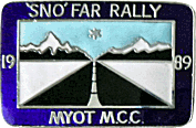 Sno Far motorcycle rally badge from Jean-Francois Helias