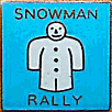 Snowman  motorcycle rally badge from Ted Trett