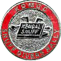 Snuff Divers motorcycle rally badge from Ted Trett