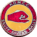 Snuff Divers motorcycle rally badge from Tony Graves