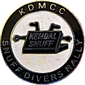 Snuff Divers motorcycle rally badge