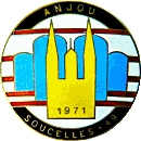 Soucelles motorcycle rally badge from Jean-Francois Helias