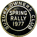 Spring motorcycle rally badge from Nigel Woodthorpe
