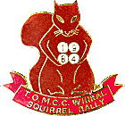 Squirrel motorcycle rally badge from Jean-Francois Helias