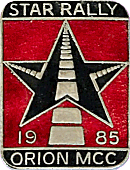 Star motorcycle rally badge from Jean-Francois Helias