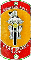 Starkers motorcycle rally badge from Jean-Francois Helias