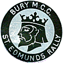 St Edmunds motorcycle rally badge from Jean-Francois Helias