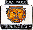 Straw Hat motorcycle rally badge from Jean-Francois Helias
