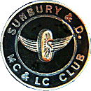 Sunbury & DMC&LC motorcycle club badge from Jean-Francois Helias