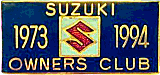 Suzuki OC motorcycle club badge from Jean-Francois Helias
