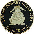 Swamp Donkey motorcycle rally badge