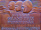 Swedish GP motorcycle race badge from Jean-Francois Helias