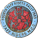 Taff Riders motorcycle rally badge from Phil Drackley