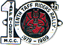 Taff Riders motorcycle rally badge from Dave Cooper