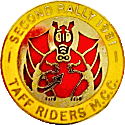 Taff Riders motorcycle rally badge from Jean-Francois Helias