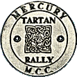 Tartan motorcycle rally badge from Ted Trett