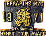 Terrapins MC Hemet Tour motorcycle run badge from Jean-Francois Helias